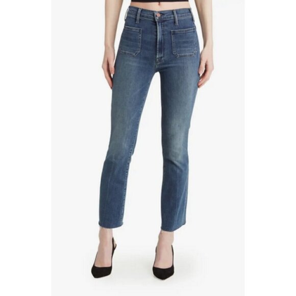 💕MOTHER💕 The Hustler Patch Pocket Ankle Fray Jeans ~ Healing Jar 25 NWT - Picture 4 of 16